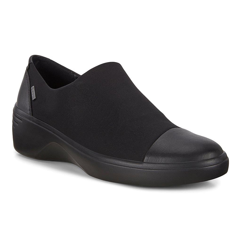 Ecco Soft 7 Edge Womens Slip On Shoes In Black Sale - India VBU-493756